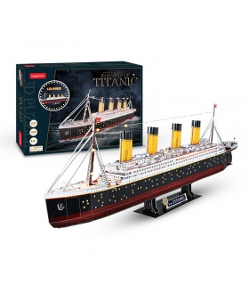 3D Cubicfun Barco Titanic L521h Con Luces LED de la Construcción de modelos de Kits de