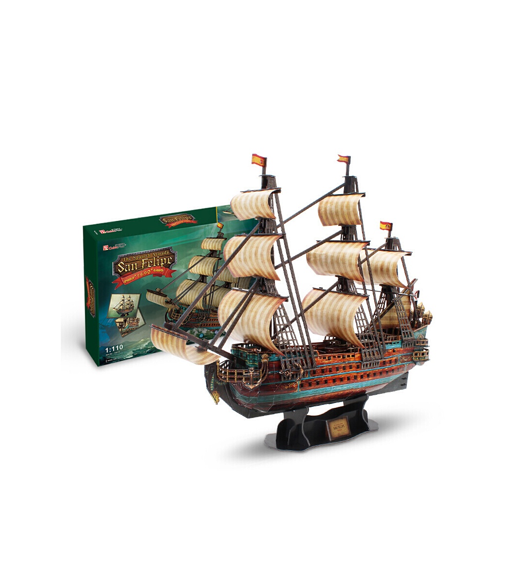 Puzzle 3d Bateau - Maquette San Felipe A Construire, Puzzles 3d