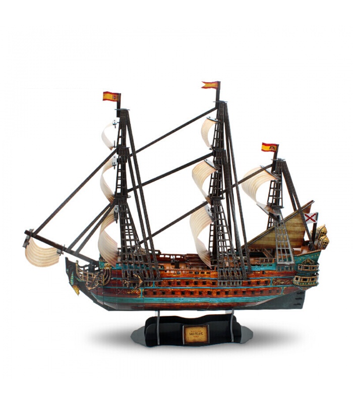 Cubicfun 3D Puzzle Das San Felipe Modellschiff T4017h Modellbausätze