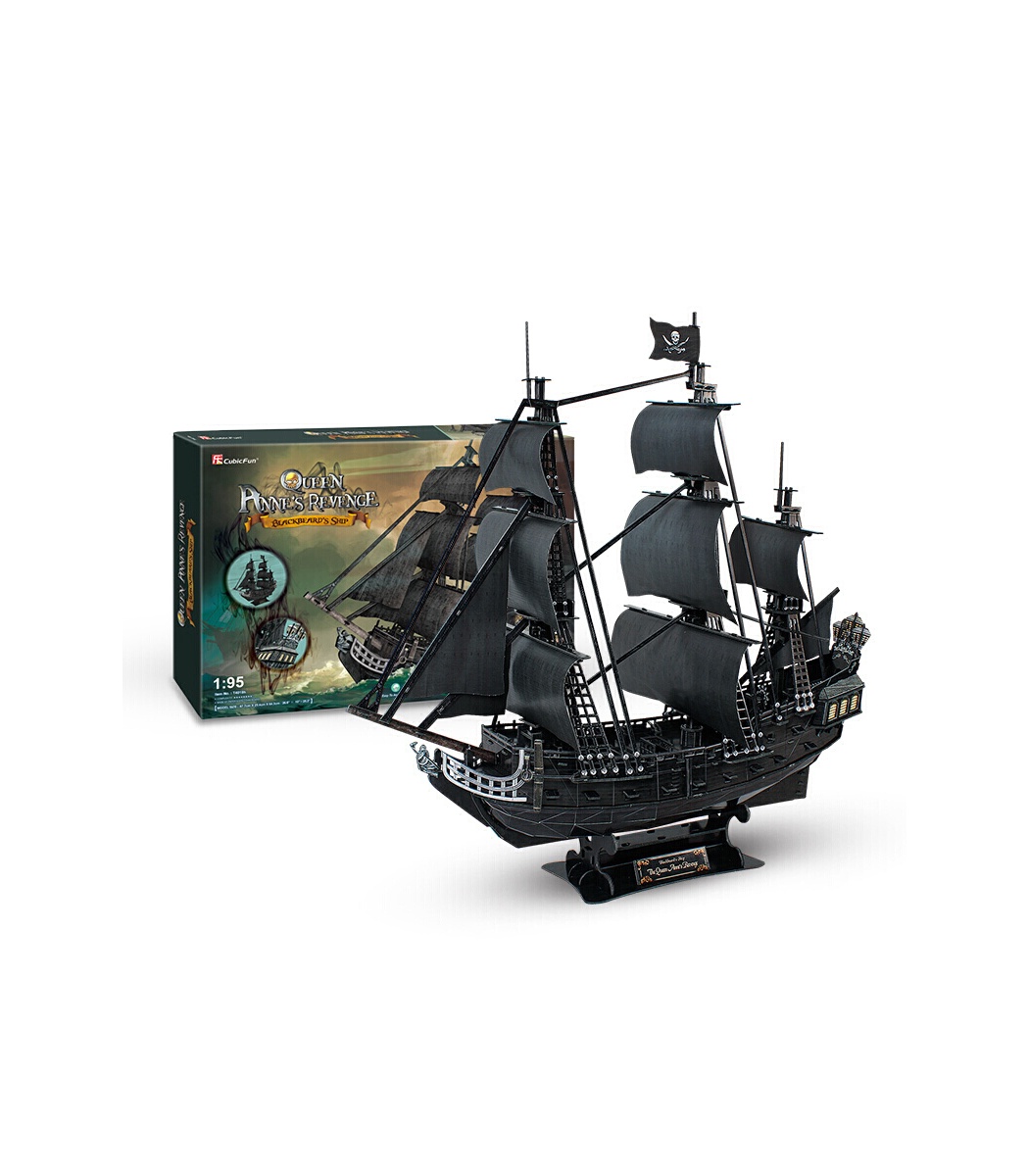 CubicFun 3D Puzzle The Queen Anne's Revenge T4018h Building Kits -