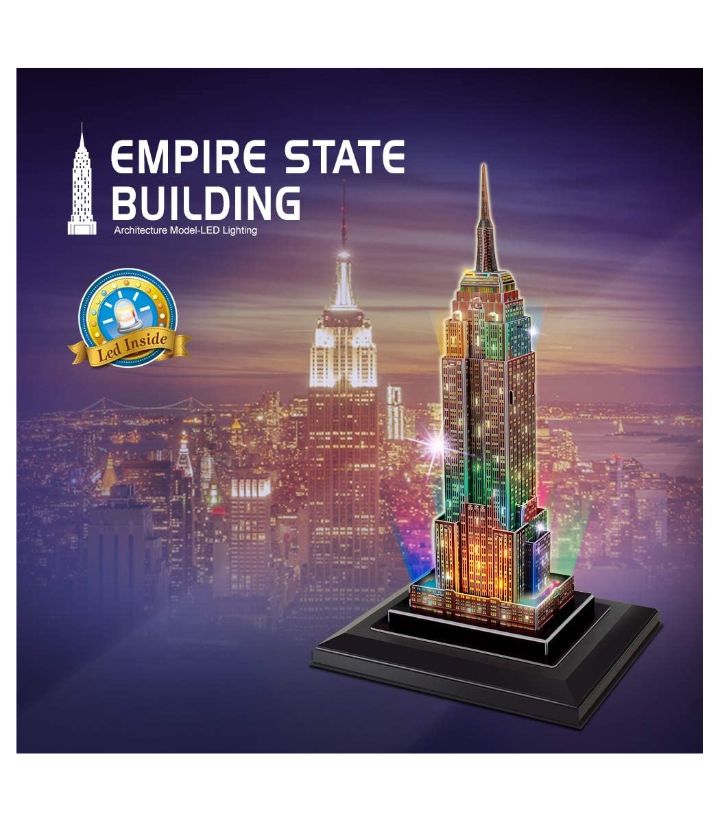 Onzuiver toewijzen trui Cubicfun 3D Puzzle Empire State Building L503h With LED Lights Model  Building Kits - BuildingToyStore.com