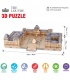 CubicFun 3D Puzzle The Louvre L517h With LED Lights Model Building Kits