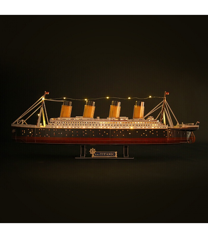 Cubicfun 3D Titanic Schiff L521h Mit LED-Leuchten Modellbau-Kits
