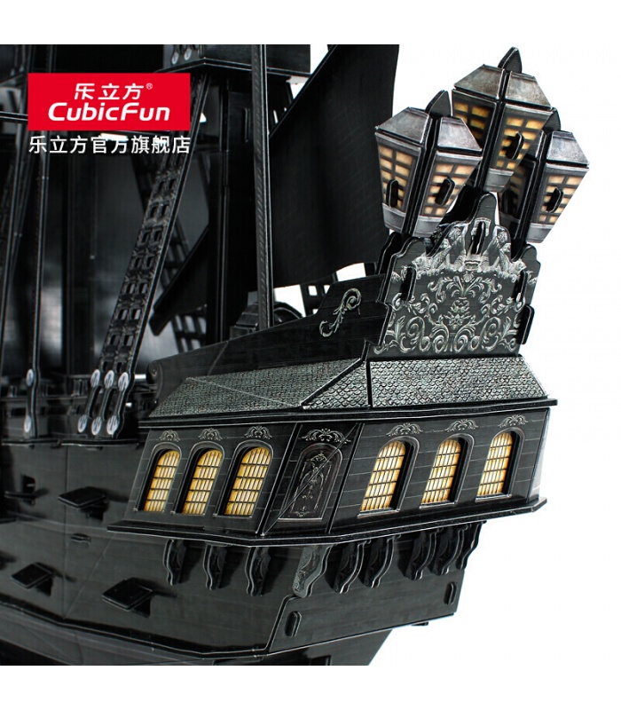 CubicFun 3D 퍼즐 Queen Anne's Revenge T4018h 모델 조립 키트