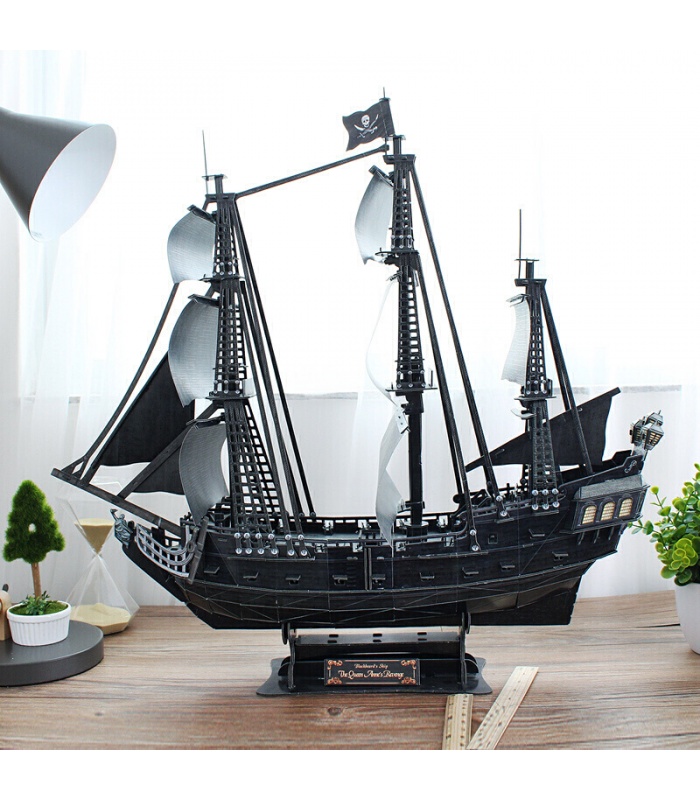 CubicFun 3D 퍼즐 Queen Anne's Revenge T4018h 모델 조립 키트