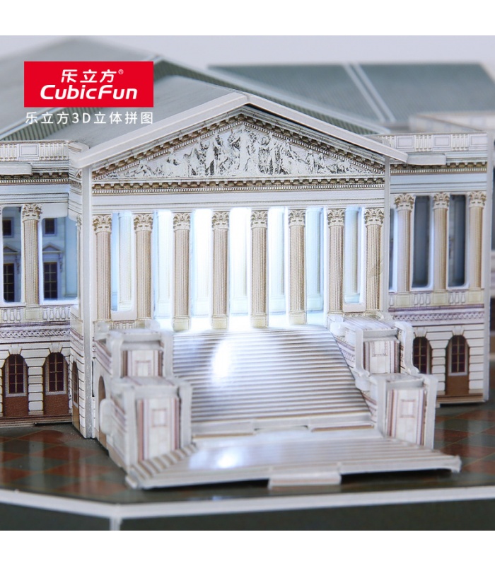 CubicFun 3D 퍼즐 LED 조명이 포함된 미국 국회 의사당 워싱턴 L193h 모델 구축 키트