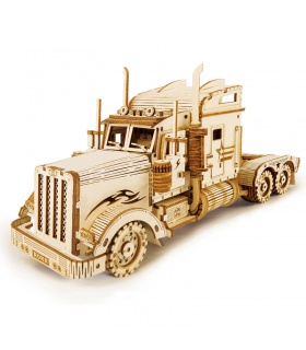ROKR 3D 퍼즐 미국 대형 트럭 목조 건물 장난감 키트