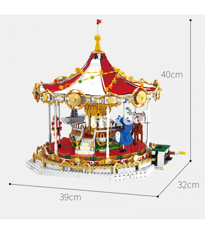 XINGBAO30001夢のカルーセル建物の煉瓦玩具セット