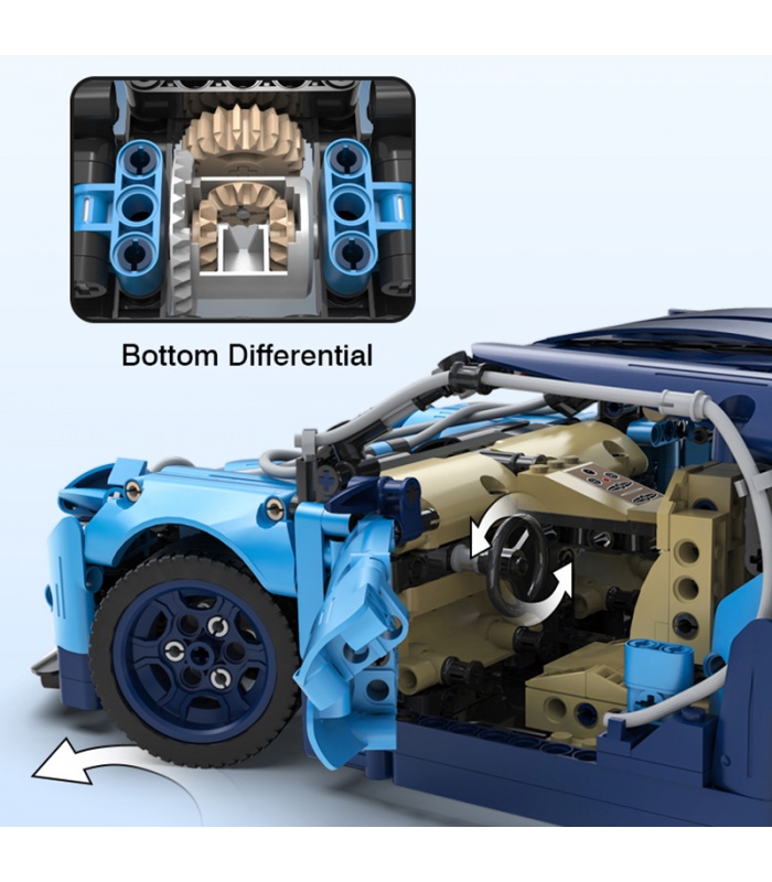 CaDA C61028 Blue Phantom High-tech de la Célèbre Voiture de Course Blocs de Construction Jouets Jeu