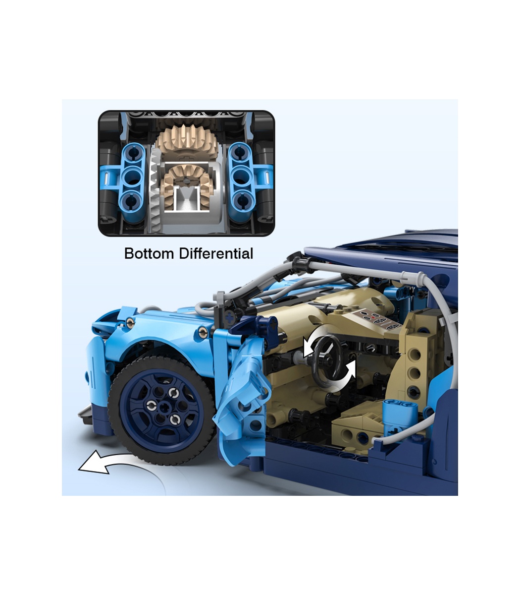 CaDA C61028青ファントムハイテクの有名なレーシングカービルブロック 