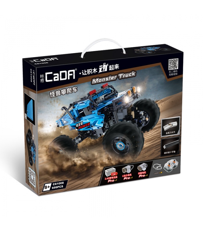 CADA C61008 4WD Off Road Building Blocks Remote Control Car Building Blocks Toy Set