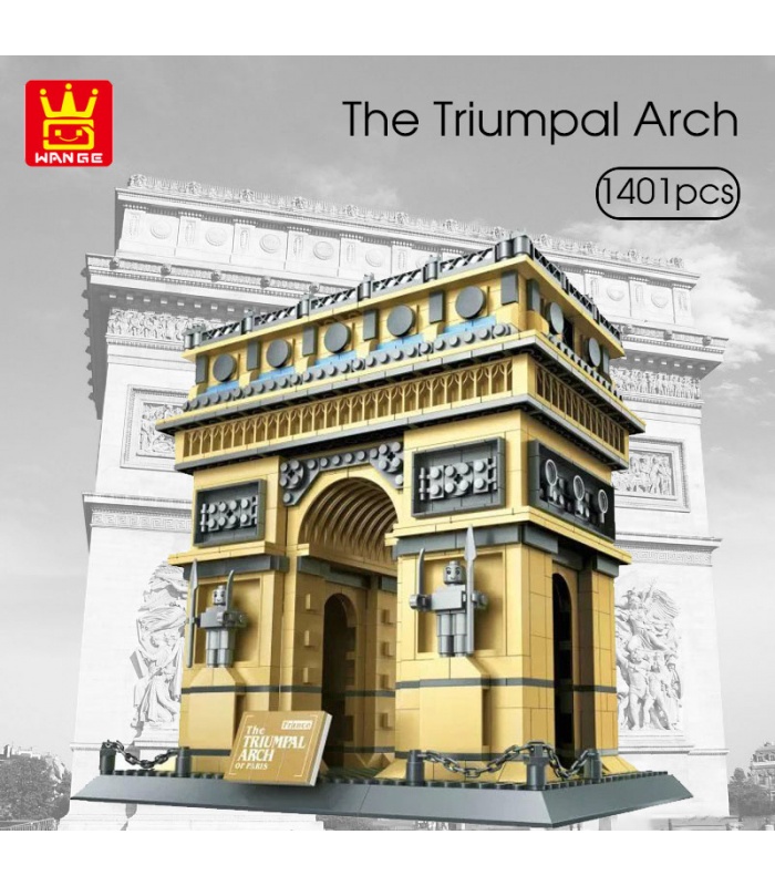 WANGE Architecture Paris Arc De Triomphe 5223 Blocs de Construction Jouets Jeu