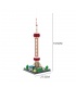 WANGE Célèbres de l'Architecture de l'Oriental Pearl Tower Stéréo Modèle 5224 Blocs de Construction Jouets Jeu