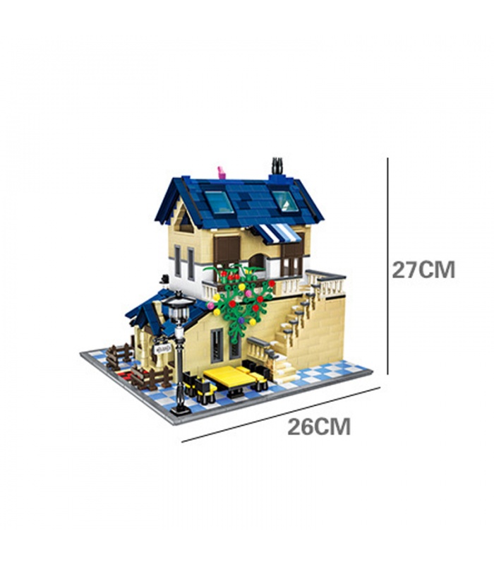 WANGE Architektur Die ländliche Villa 5311 Bausteine Toy Set