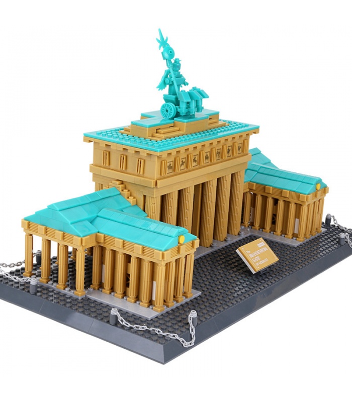 WANGE Street View Famous Brandenburg Gate Model 6211 Building Blocks Toy Set