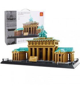 WANGE Street View Berühmtes Brandenburger Tor Modell 6211 Bausteine Spielzeugset