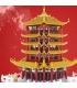WANGE Chine Wuhan Tour de la Grue Jaune 6214 Blocs de Construction Jouets Jeu