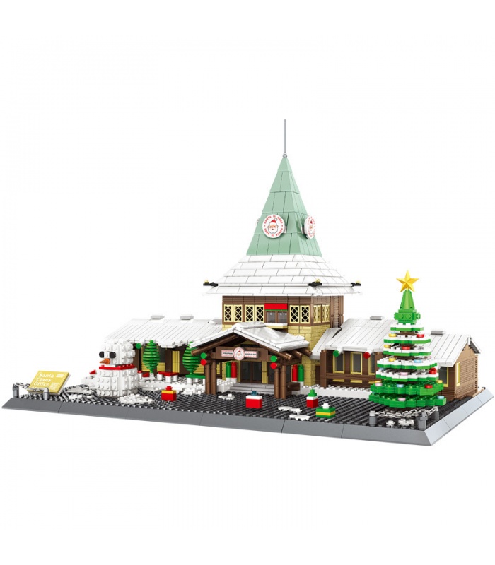 WANGE Santa Claus Office Christmas Tree Model 6218 Building Blocks Toy Set