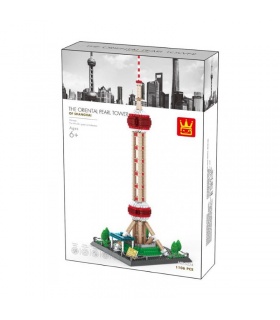 WANGE Famous Architecture Oriental Pearl Tower Stereo Model 5224 Building Blocks Toy Set