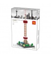 WANGE Célèbres de l'Architecture de l'Oriental Pearl Tower Stéréo Modèle 5224 Blocs de Construction Jouets Jeu