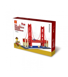 WANGE de Street View de la Serie Golden Gate Bridge Modelo 6210 Bloques de Construcción de Juguete Set