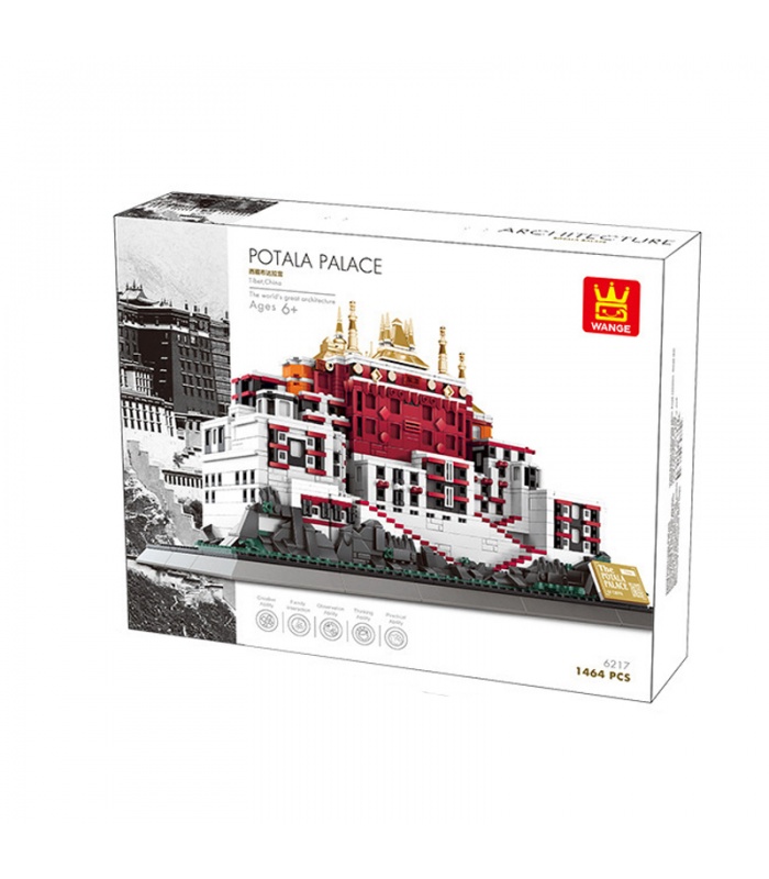 WANGE Tíbet Palacio de Potala Modelo 6217 Bloques de Construcción de Juguete Set