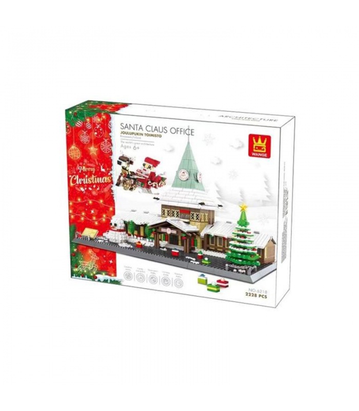 WANGE de Santa Claus de Navidad de Oficina Modelo de Árbol de 6218 Bloques de Construcción de Juguete Set