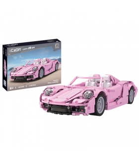 CaDA C61029 Pink Holiday High-tech Famous Racing Building Block Toy Set