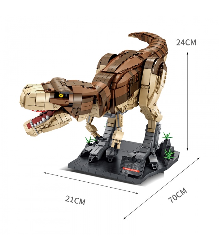 PANLOS 611001 Mundo de los Dinosaurios Mejor Depredador Tyrannosaurus Bloques de Construcción de Juguete Set