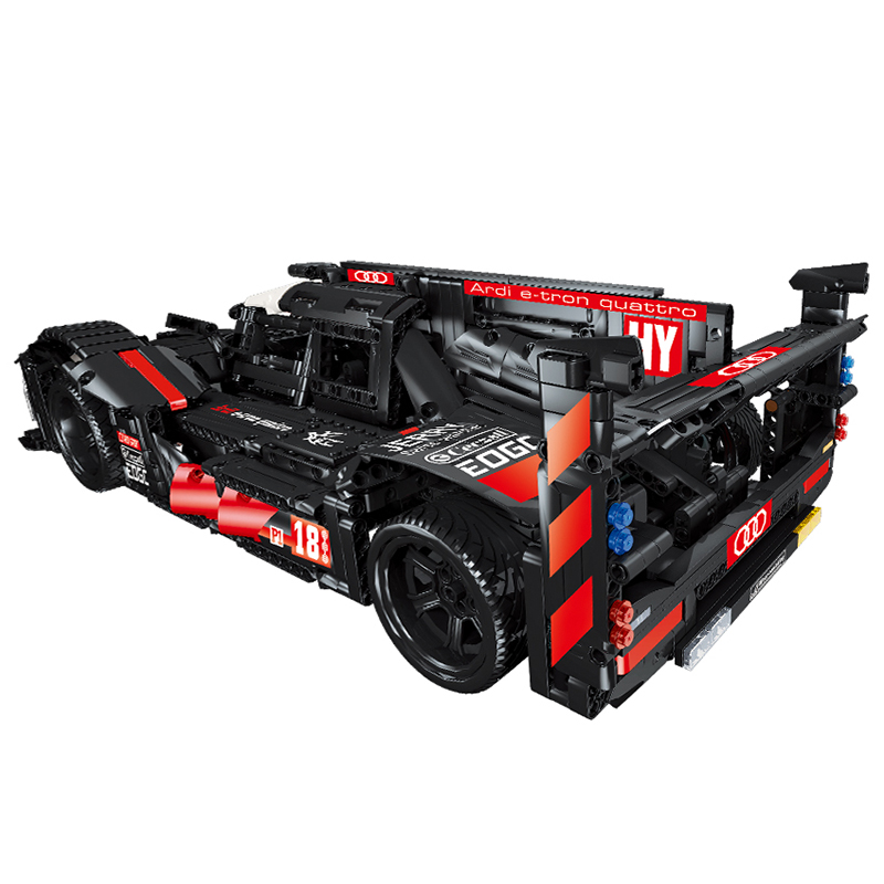 Custom Audi R18 Super Racing Car MOC Building Bricks Toy Set 1928 Pieces