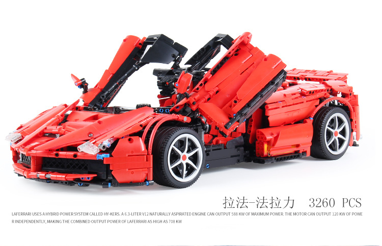 Custom LaFerrari F150 MOC Building Bricks Toy Set 3260 Pieces