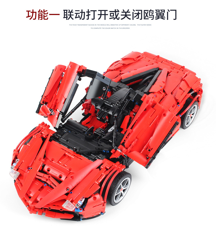 Benutzerdefinierte LaFerrari F150 MOC Bausteine Spielzeug Set 3260 Stück