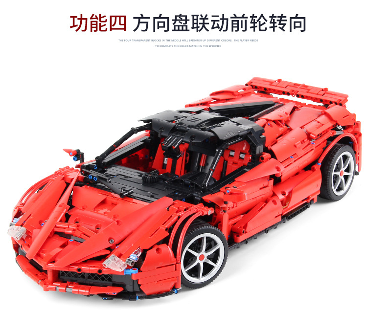 Benutzerdefinierte LaFerrari F150 MOC Bausteine Spielzeug Set 3260 Stück