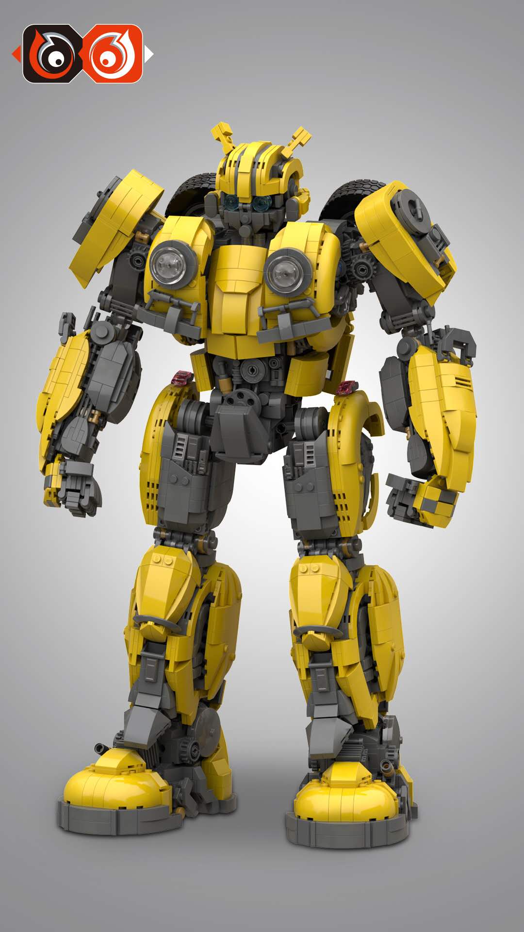 Custom MOC Bumblebee Transforming Building Bricks Toy Set 3500 Pieces