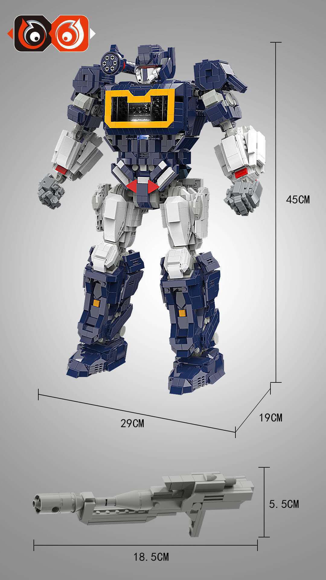 Benutzerdefinierte MOC Soundwave Transforming Bausteine Spielzeug Set 3100 Stück