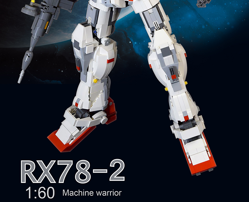 Benutzerdefinierte Super 18k Gundam 1:60 RX78-2 Bausteine Spielzeug Set 3500 Stück