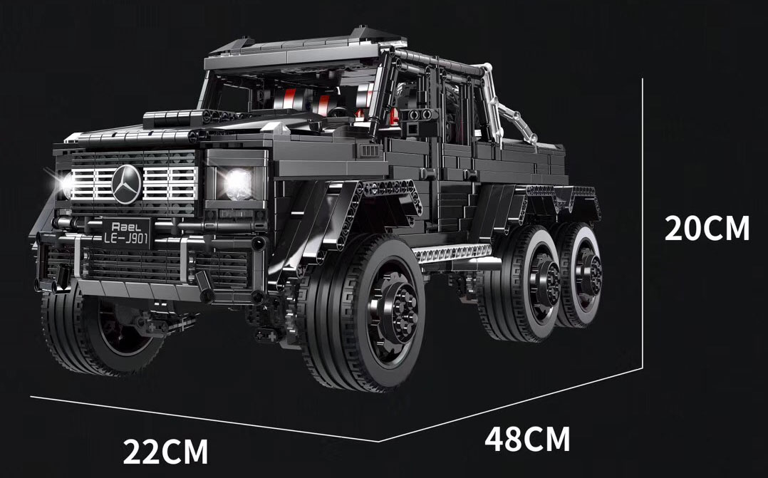 Kundenspezifische Technik J901 Sibirien G63 Offroad-Fahrzeugbausteine Spielzeugset 3300 Stück