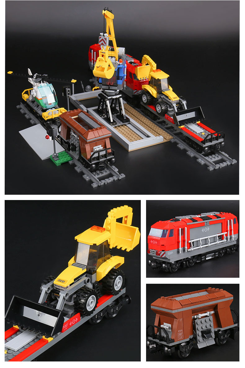 CUSTOM 02009 Heavy-Haul Train Building Bricks Set