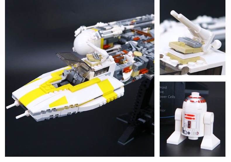 CUSTOM 05040 Building Blocks Star Wars Y-wing Attack Starfighter Building Brick Sets