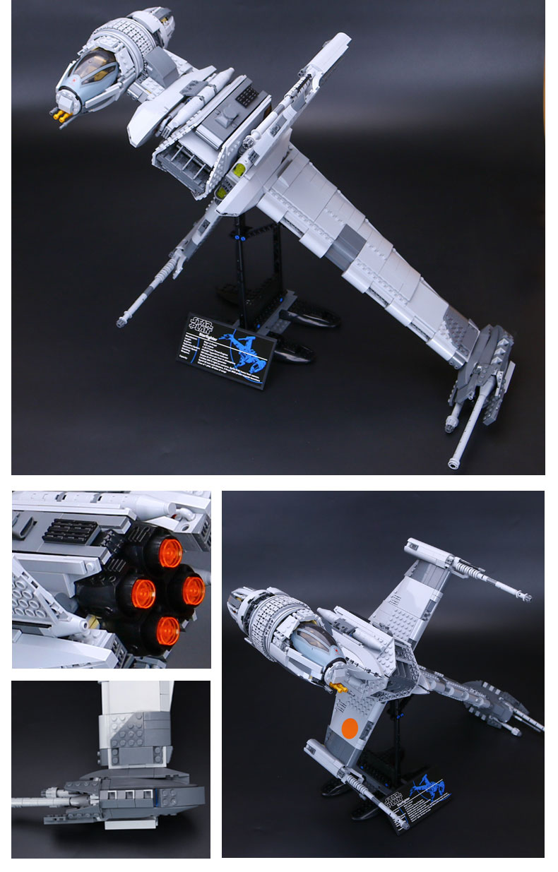 CUSTOM 05045 Building Blocks Star Wars B-Wing Starfighter Building Brick Sets