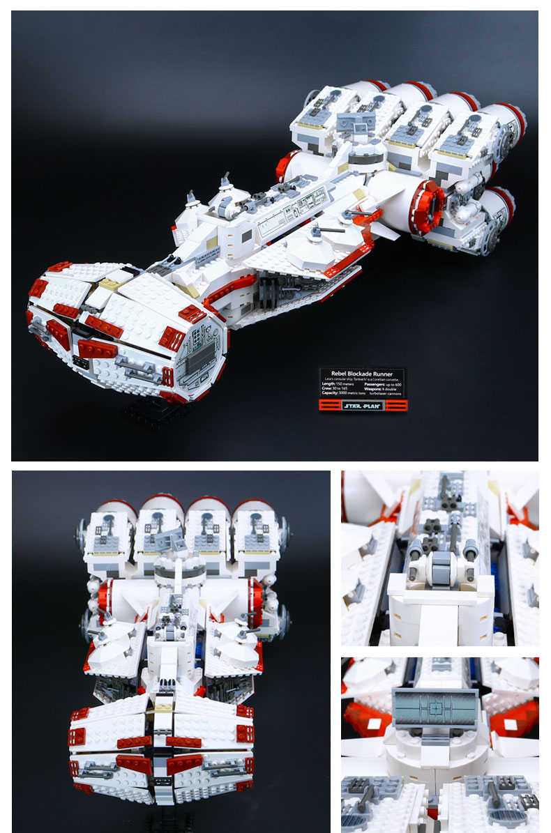 CUSTOM 05046 Building Blocks Rebel Blockade Runner Building Brick Sets