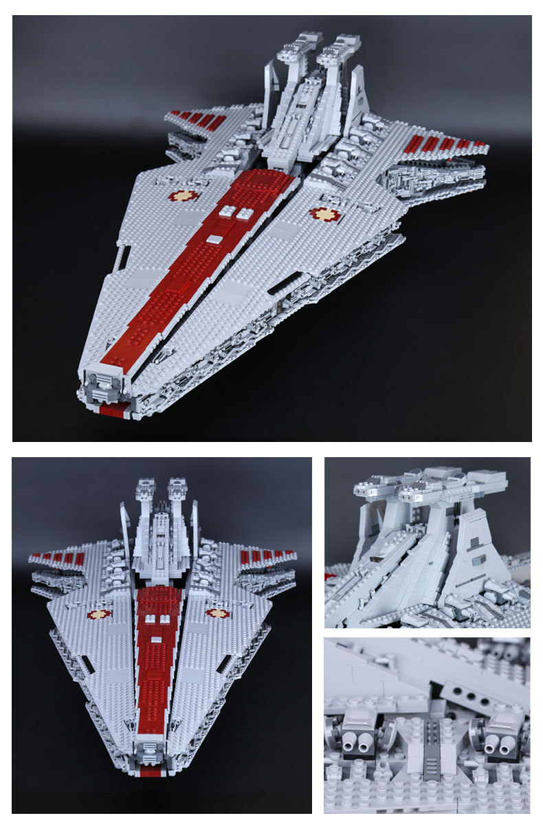 CUSTOM 05077 Building Blocks MOC UCS Republic Cruiser Building Brick Sets