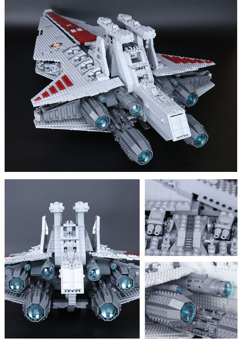 CUSTOM 05077 Building Blocks MOC UCS Republic Cruiser Building Brick Sets