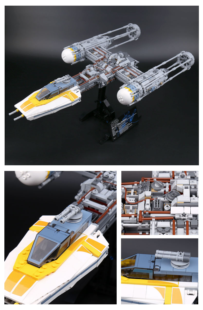 CUSTOM 05143 Star Wars Y-Wing Starfighter Building Bricks Set