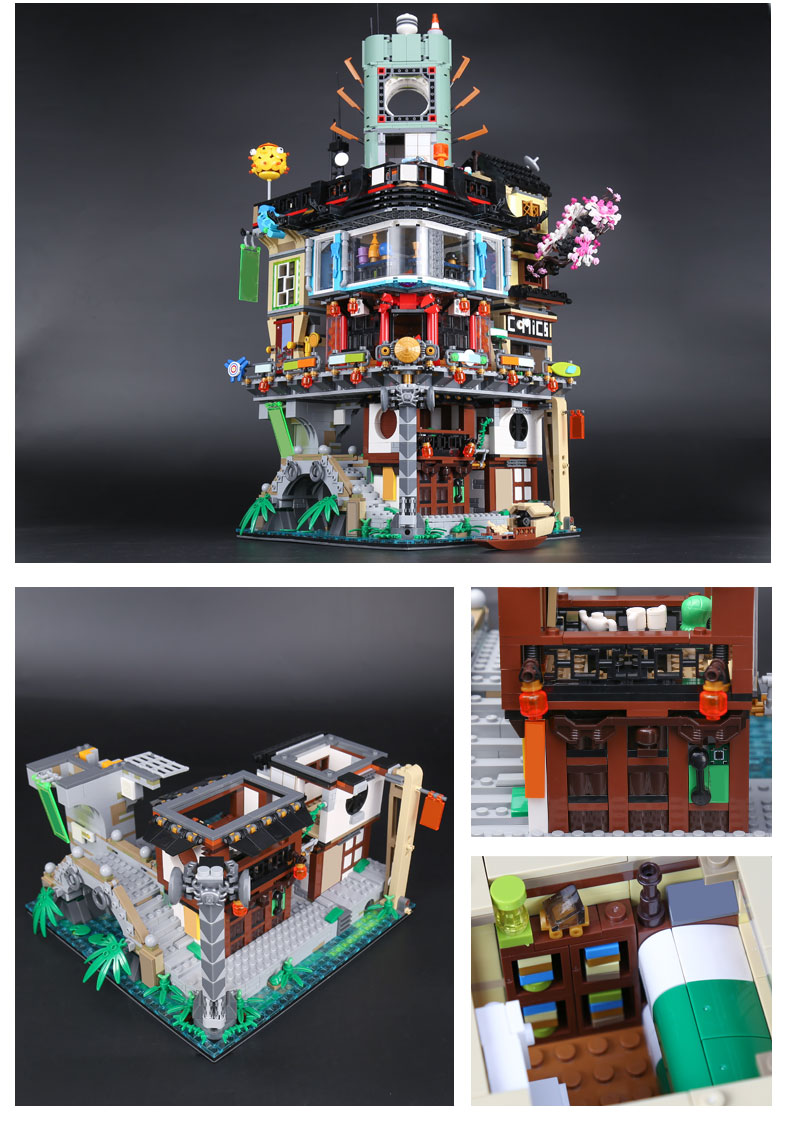 BENUTZERDEFINIERTE 06066 Bausteine Spielzeug Ninjago City Building Brick Sets