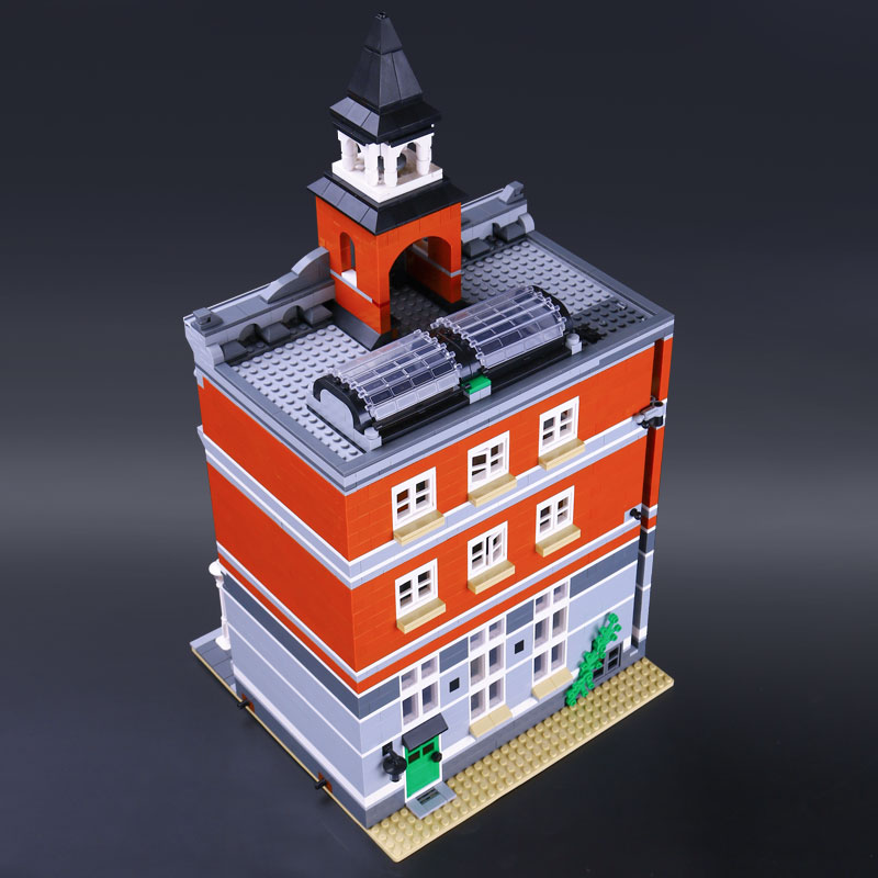 CUSTOM 15003 Building Blocks Town Hall Building Brick Sets