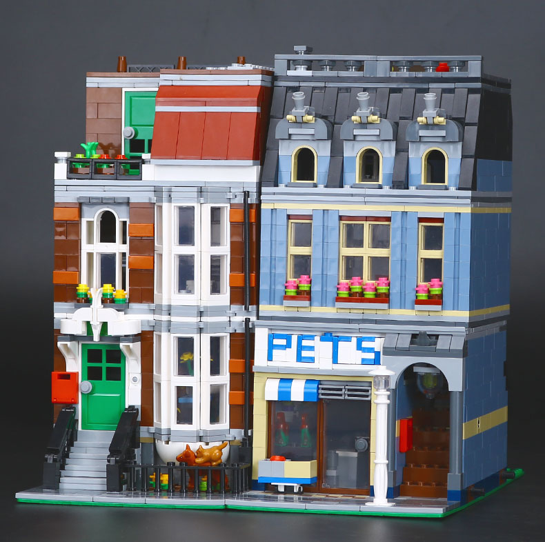 CUSTOM 15009 Creator Expert Pet Shop Building Bricks Set