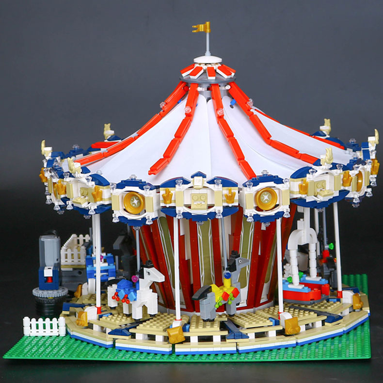 BENUTZERDEFINIERTE 15013 Bausteine Messegelände Grand Carousel Building Brick Sets