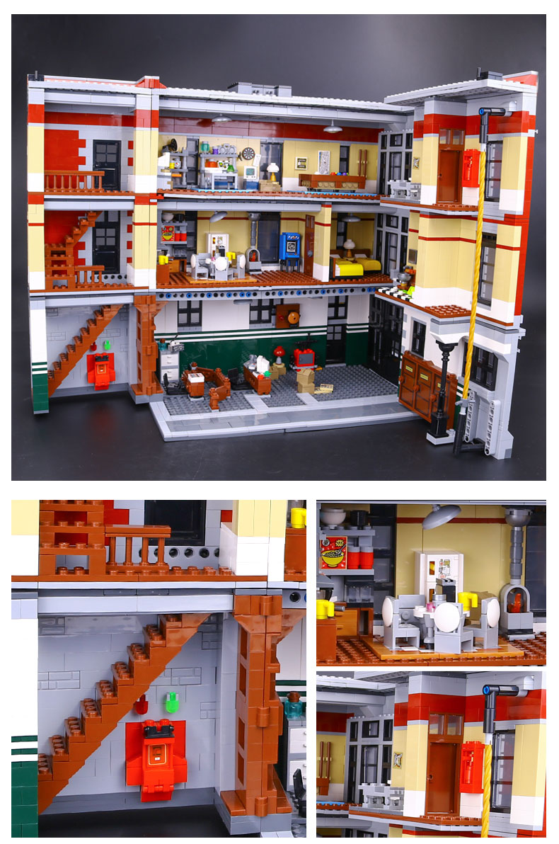 CUSTOM 16001 Building Blocks Toys Ghostbusters Firehouse Headquarters Building Brick Sets