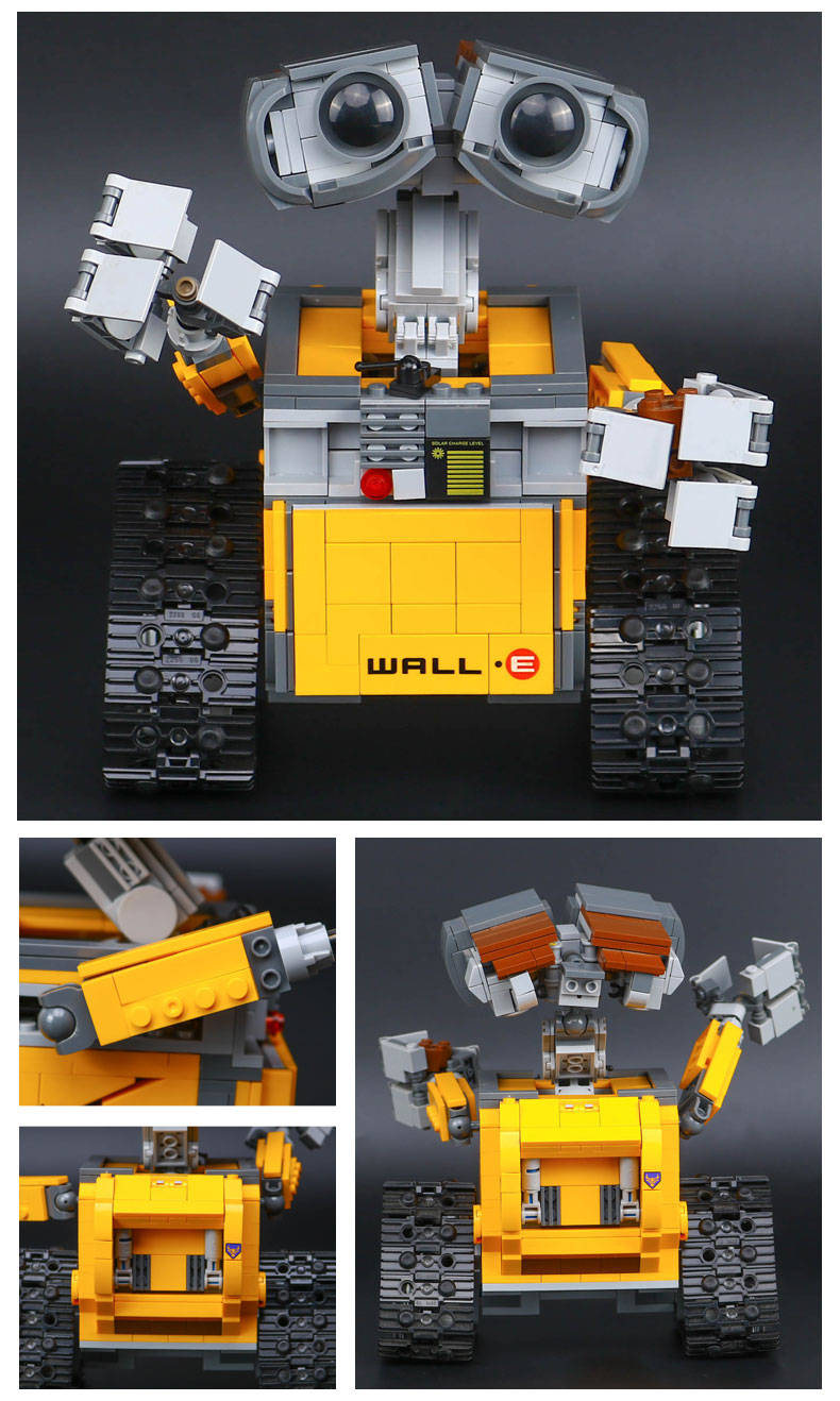 CUSTOM 16003 빌딩 블록 장난감 아이디어 WALL E 빌딩 브릭 세트